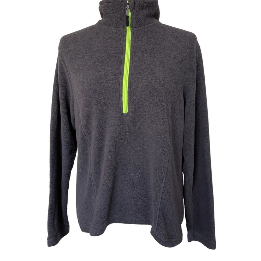 Stillwater Fleece Pullover Womens‎ Size Medium M Gray 1/2 Zip Long Sleeve Ladies